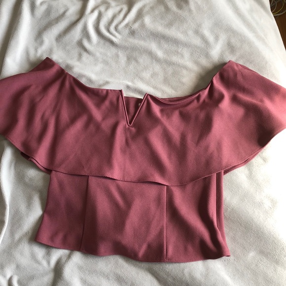 Leith Ruffle Off Shoulder Top - Picture 3 of 5